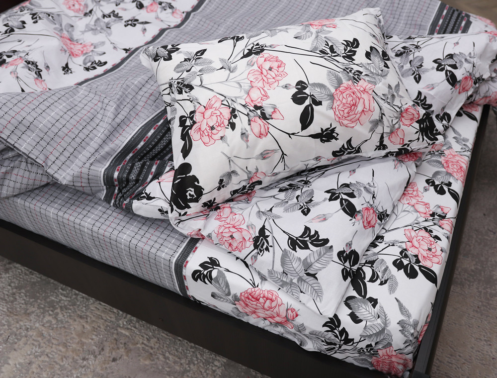 Полуторний набір постільної білизни 150*220 із Бязі "Gold" №151104 Черешенка™