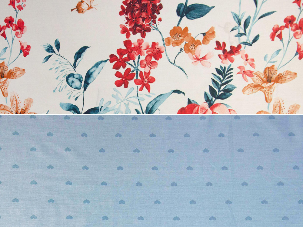 Тканина для постільної білизни Сатин S-193 (A+B) - (60м+60м)