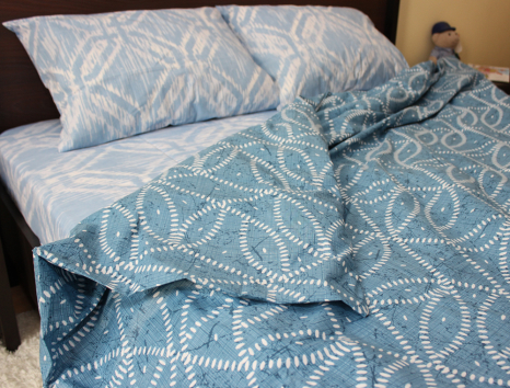 Двуспальный набор постельного белья 180*220 из Бязи "Gold" №154070AB Черешенка™