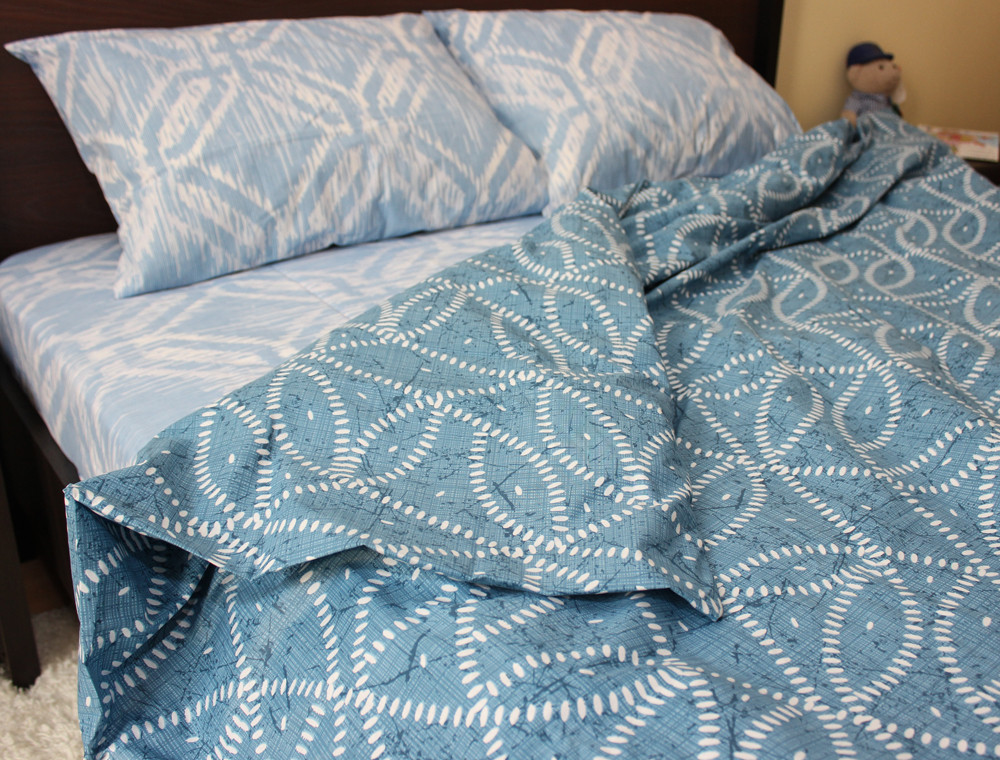 Двуспальный набор постельного белья 180*220 из Бязи "Gold" №154070AB Черешенка™