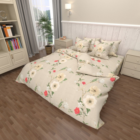 Ткань для постельного белья Бязь "Gold" Lux GL7683