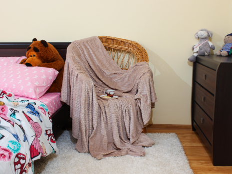 Євро-максі покривало-плед "принт Сіточка" (230*200) - 22201