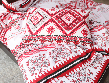 Полуторный набор постельного белья 150*220 из Бязи "Gold" №152320 Черешенка™