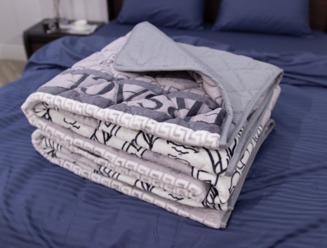 Євро флісове стьобане покривало №55023