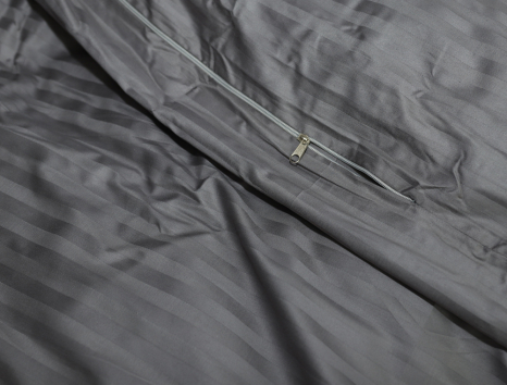 Двоспальний набір постільної білизни 180*220 з Страйп Сатину №545203