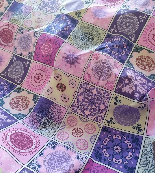 Ткань для постельного белья Бязь "Gold" Lux "Цветная шестерня" GL4039