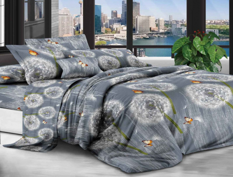 Двоспальний набір постільної білизни 180*220 із полікотону №20706 Черешенька™