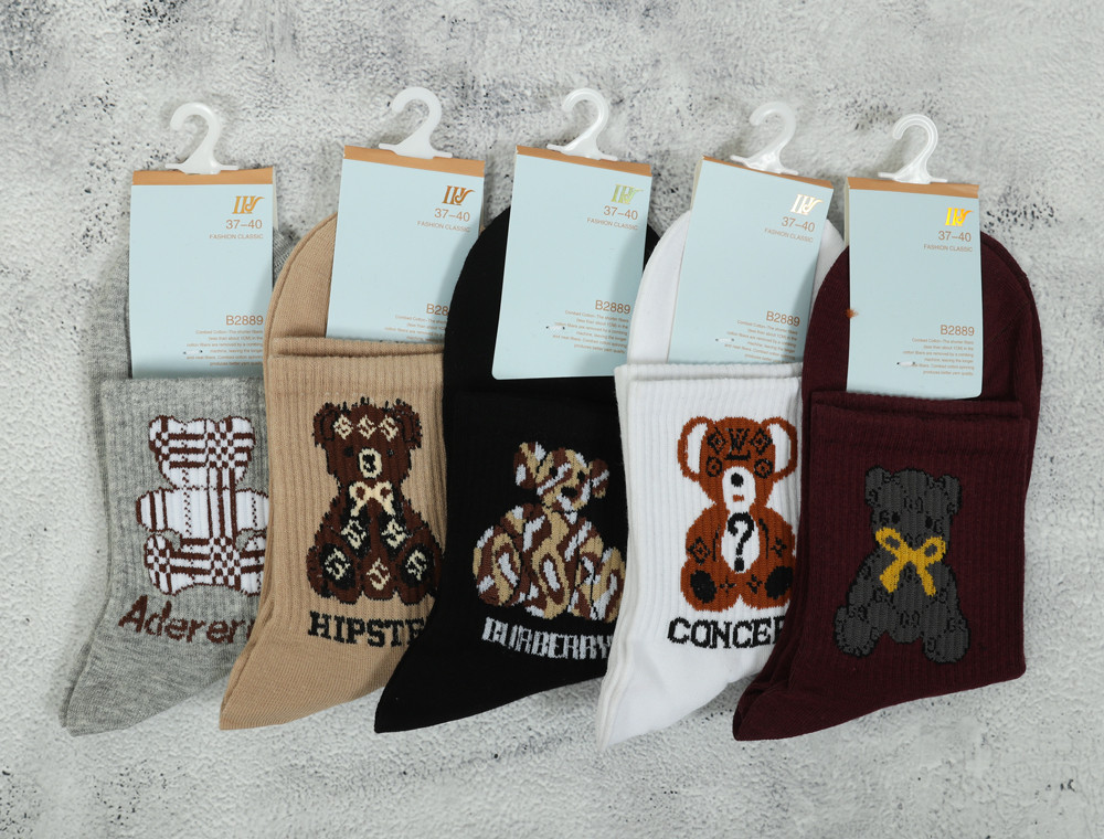 Женские носки Шугуан брендовые мишки (37-40) №B2889-35