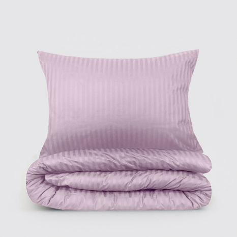 Двоспальний набір постільної білизни 180*220 з Страйп Сатину №543405