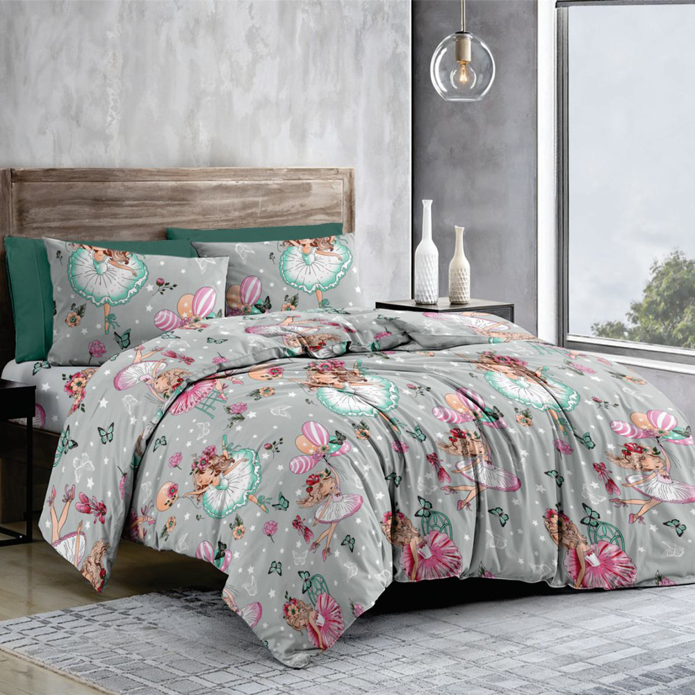 Тканина для постільної білизни Бязь "Gold" Lux дитяча GLB11960grey