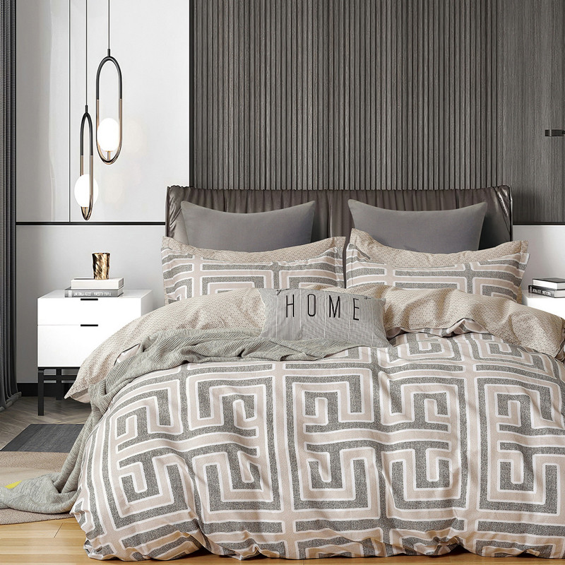 Двоспальний набір постільної білизни 180*220 із Бязі "Gold" №515042AB Черешенка™