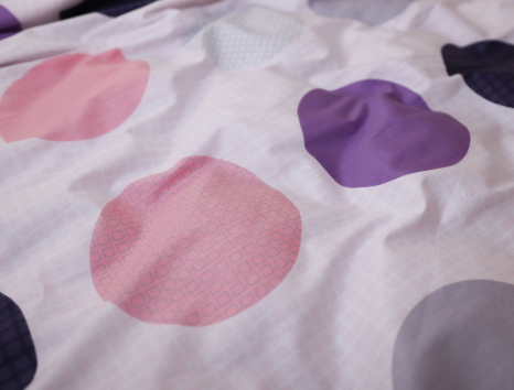 Полуторний набір постільної білизни 150*220 із Сатину №025AB Черешенка™