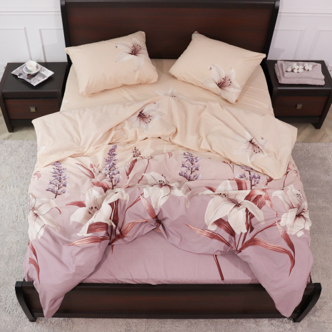 Двоспальний набір постільної білизни 180*220 із Бязі "Gold" №158268 Черешенька™