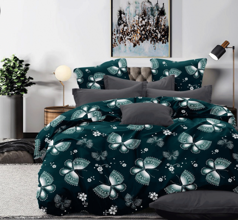 Тканина для постільної білизни Бязь "Gold" Lux GL15701green 