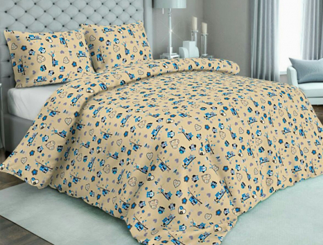 Тканина для постільної білизни Бязь "Gold" Lux GL1079