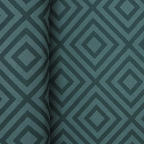 Простирадло на резинці (90*200*25) зелений ромб №157