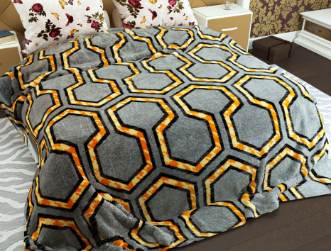 Двоспальний флісовий плед №33779