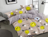 Семейный набор хлопкового постельного белья из Сатина №105AB Черешенка™