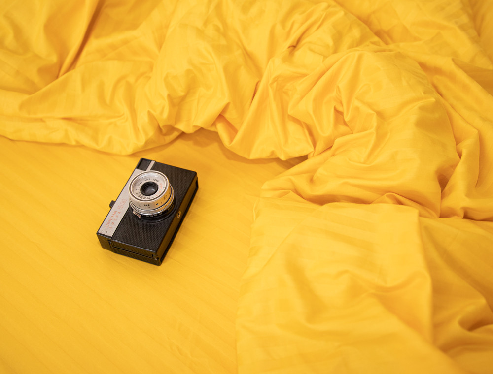 Полуторний набір постільної білизни 150*220 зі Страйп Сатину №50888 Черешенка™