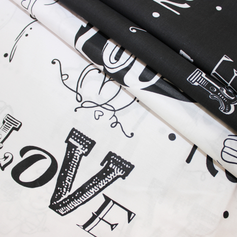 Ткань для постельного белья Бязь "Gold" Lux "Ангел любви" GL1431 (A+B) - (50м+50м)