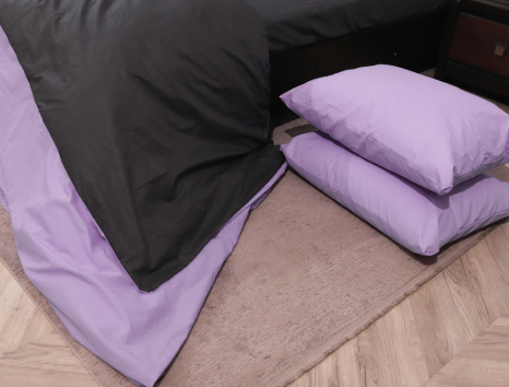 Євро-максі набір однотонної постільної білизни 200*220 із Бязі "Gold" №151728AB Черешенька™