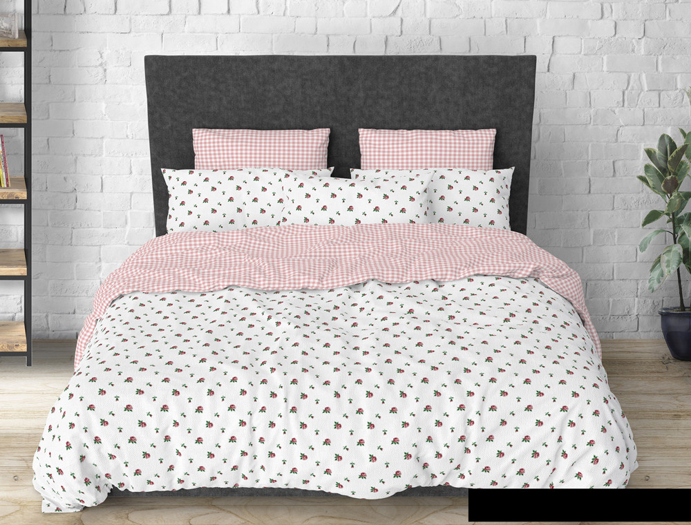 Євро-максі набір постільної білизни 200*220 із Бязі "Gold" №515148AB Черешенка™