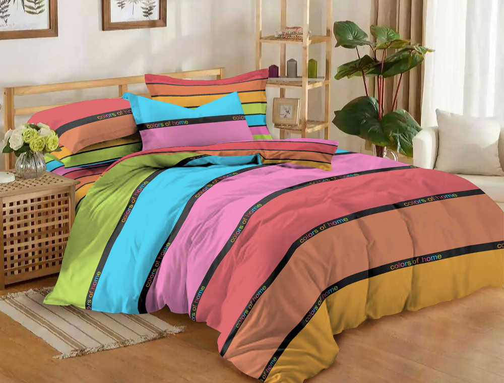 Евро макси набор постельного белья 200*220 из Сатина №665AB Черешенка™