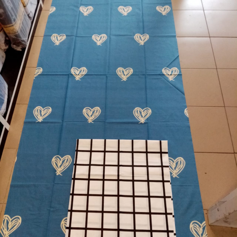 Тканина для постільної білизни Бязь "Gold" Lux "Намальоване серце" GL1560 (A+B) - (50м+50м)