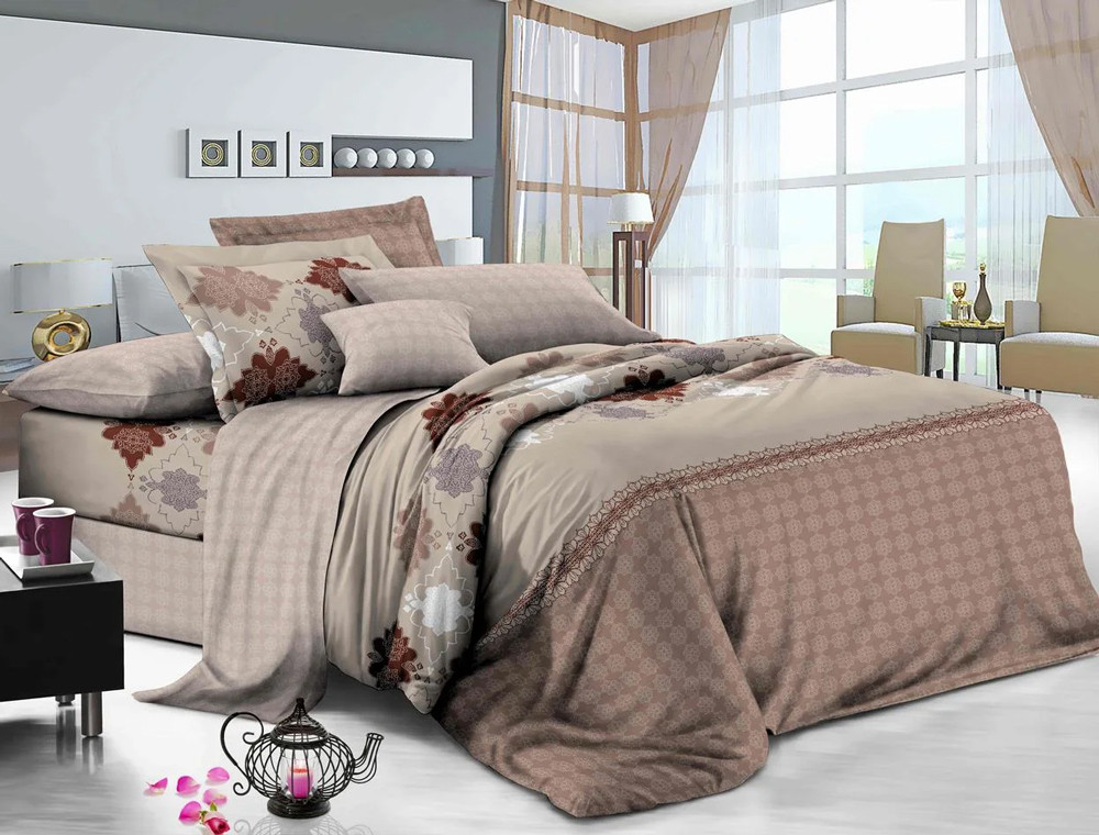 Ткань для постельного белья Сатин S20-4 (A+B) - (60м+60м)