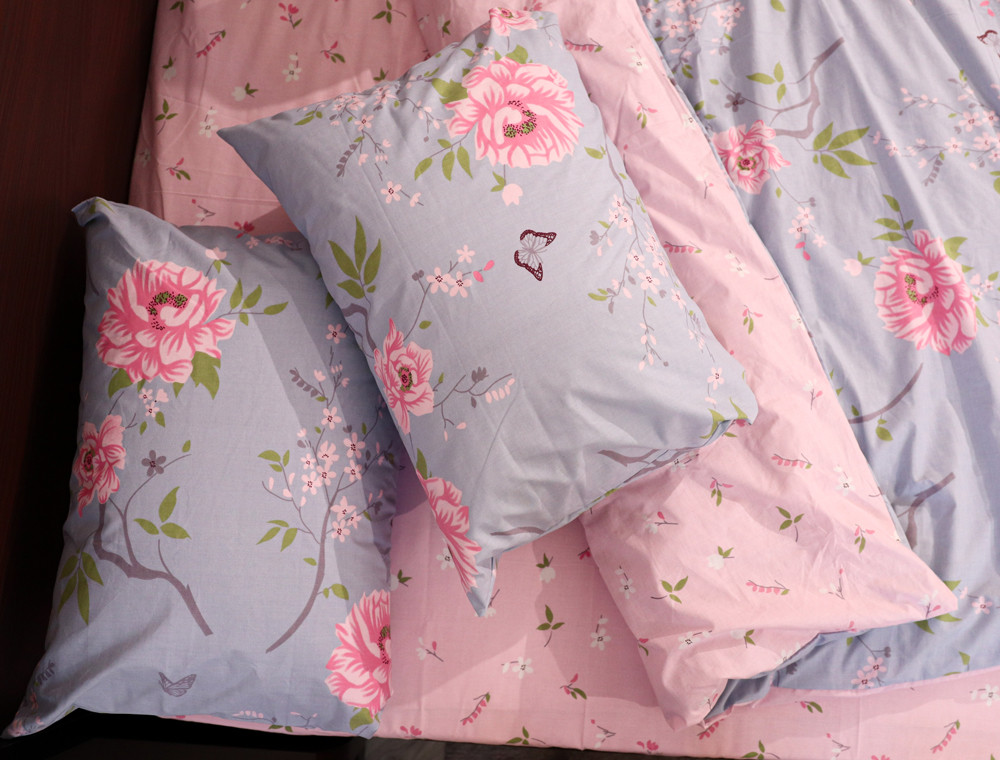 Двоспальний набір постільної білизни 180*220 із Бязі "Gold" №153120АВ Черешенка™