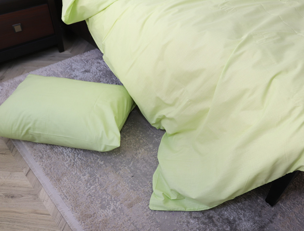 Двоспальний набір однотонної постільної білизни 180*220 із Бязі "Gold" №155526 Черешенка™