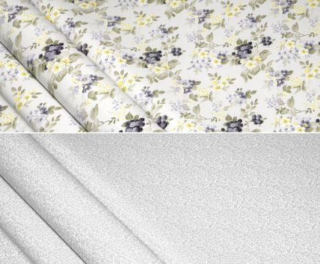 Ткань для постельного белья Ранфорс R-2170 (A+B) - (50м+50м)