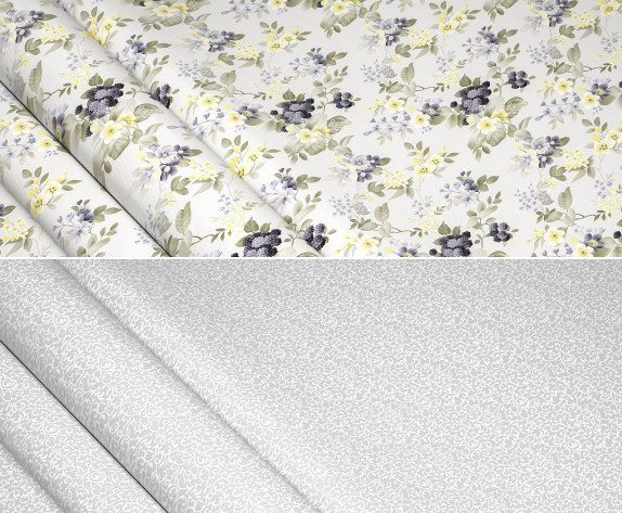 Ткань для постельного белья Ранфорс R-2170 (A+B) - (50м+50м)