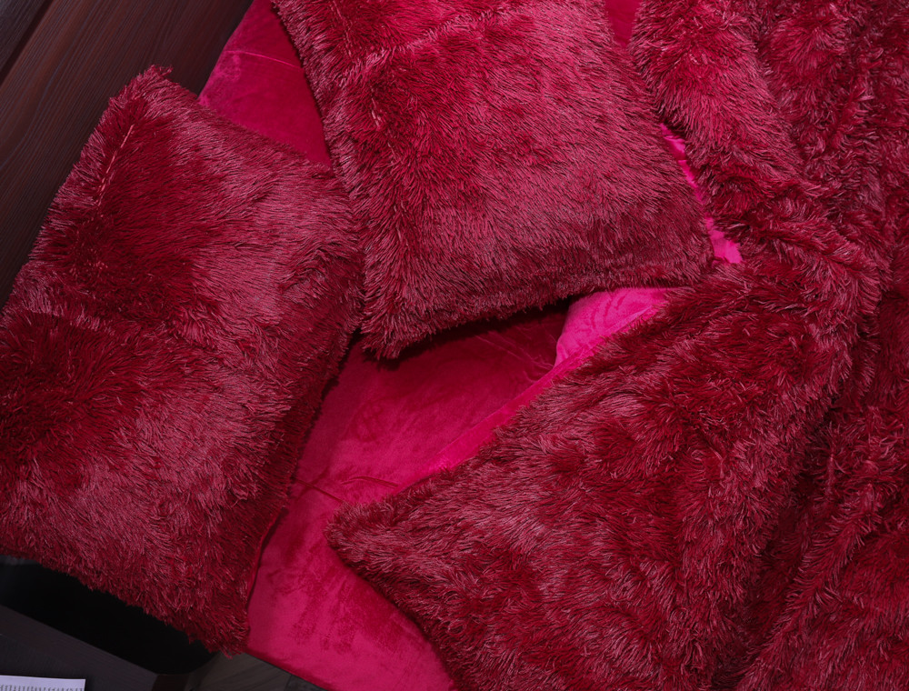 Евро-макси набор постельного белья 200*230 Плюш Травка №EL-02 Черешенка™