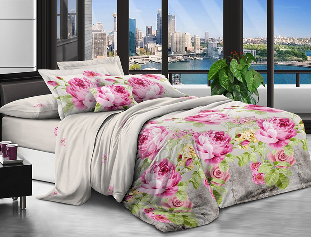 Семейный набор постельного белья 240*220 из поликотона №20541 Черешенка™