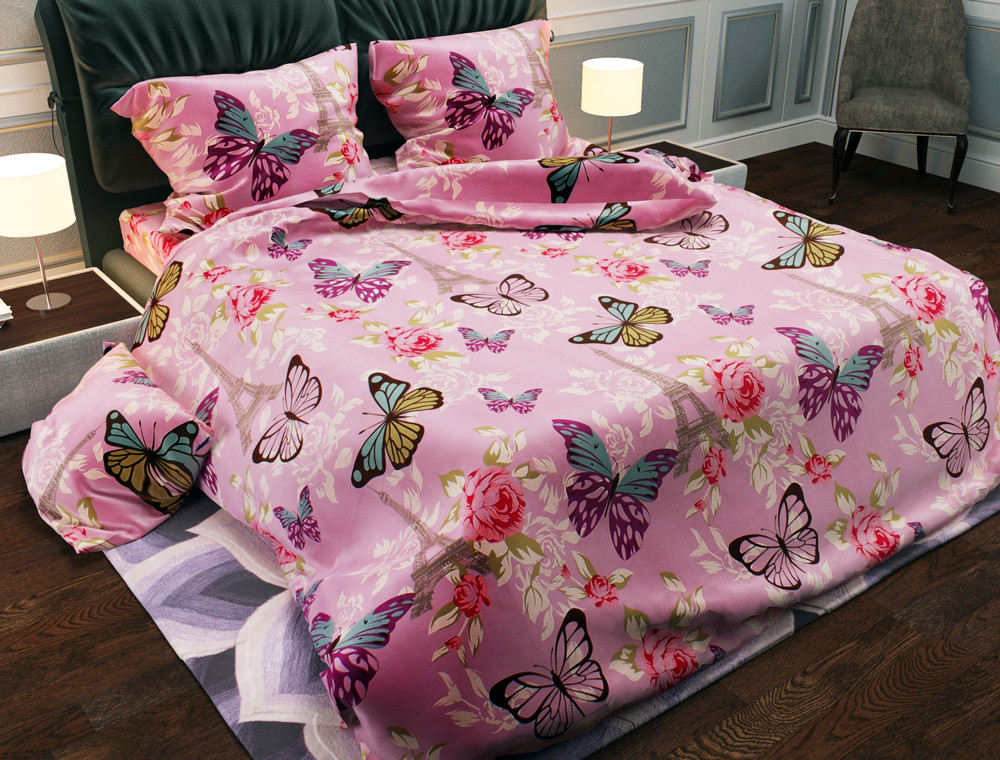 Тканина для постільної білизни Бязь "Gold" Lux "Французький Прованс" GL883