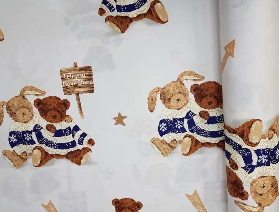 Ткань для постельного белья Сатин S-153A (60м)