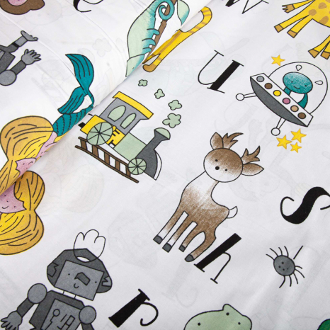 Ткань для постельного белья Бязь "Gold" Lux детская GLB310