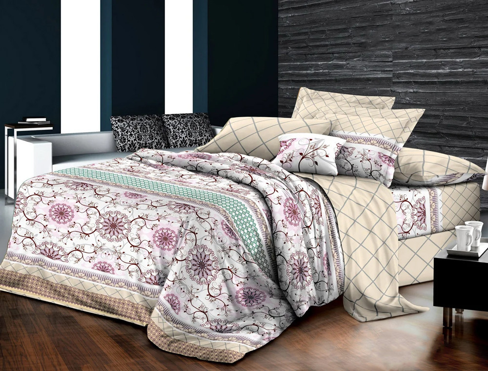 Тканина для постільної білизни Бязь "Gold" Lux GL060A