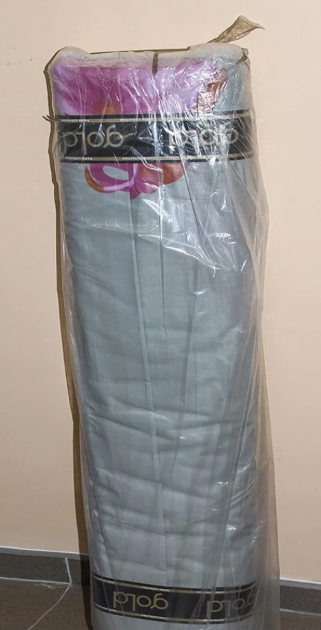 Ткань для постельного белья Бязь "Gold" Lux "Цветочный принт (серый)" GL724