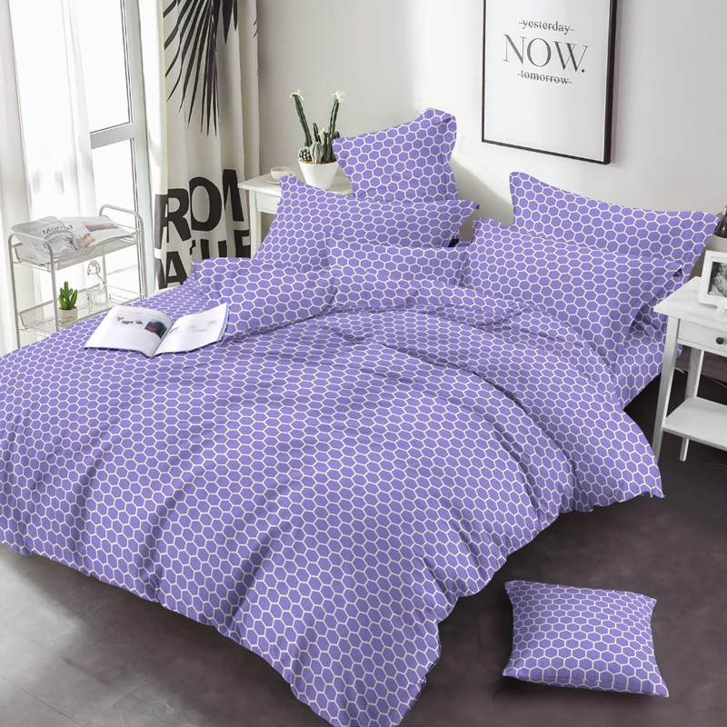 Ткань для постельного белья Бязь "Gold" Lux GL3463violet