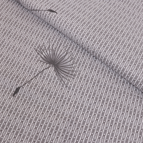 Тканина для постільної білизни Бязь "Gold" Lux GL1033 (A+B) "Білі кульбаби" - (50м+50м)