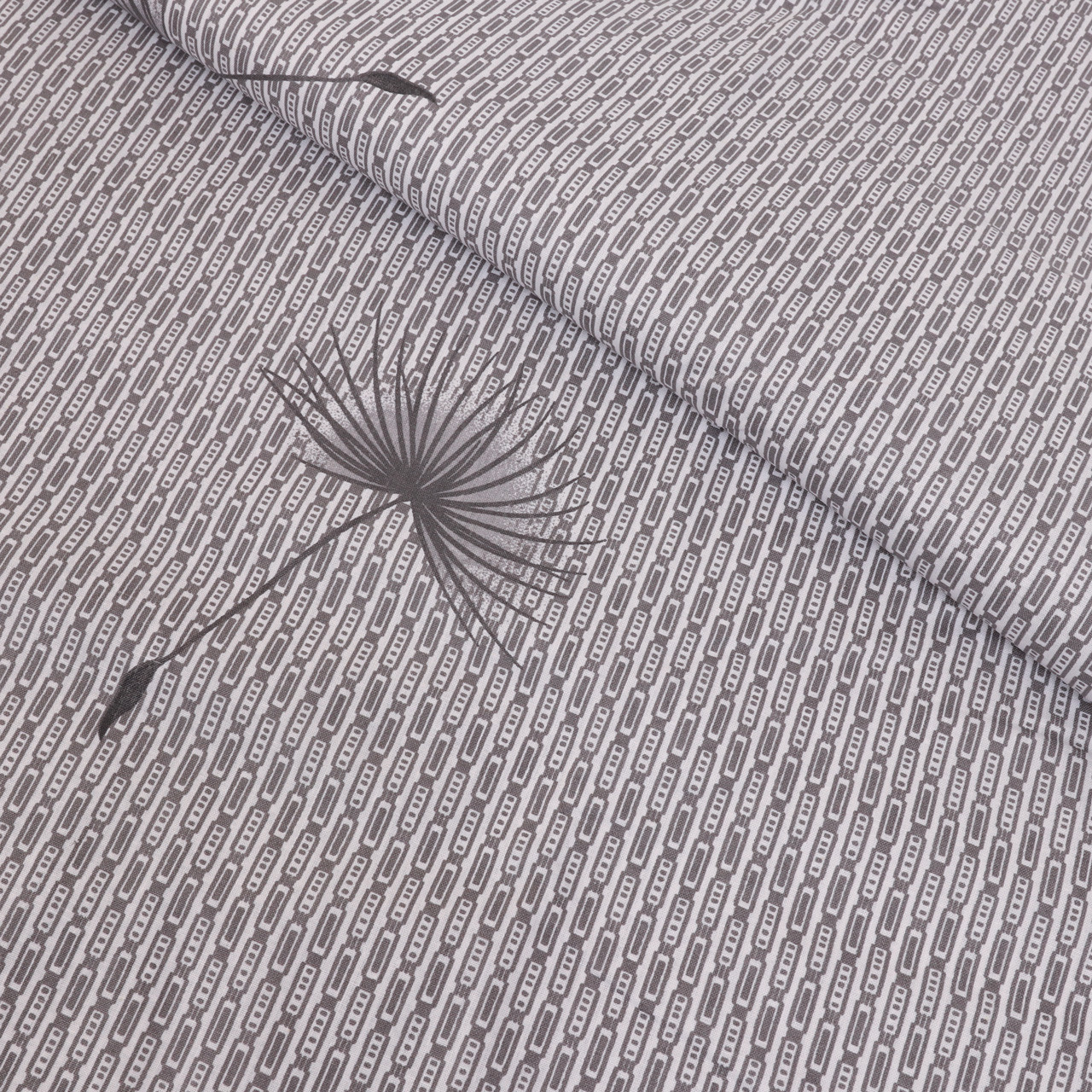 Тканина для постільної білизни Бязь "Gold" Lux GL1033 (A+B) "Білі кульбаби" - (50м+50м)