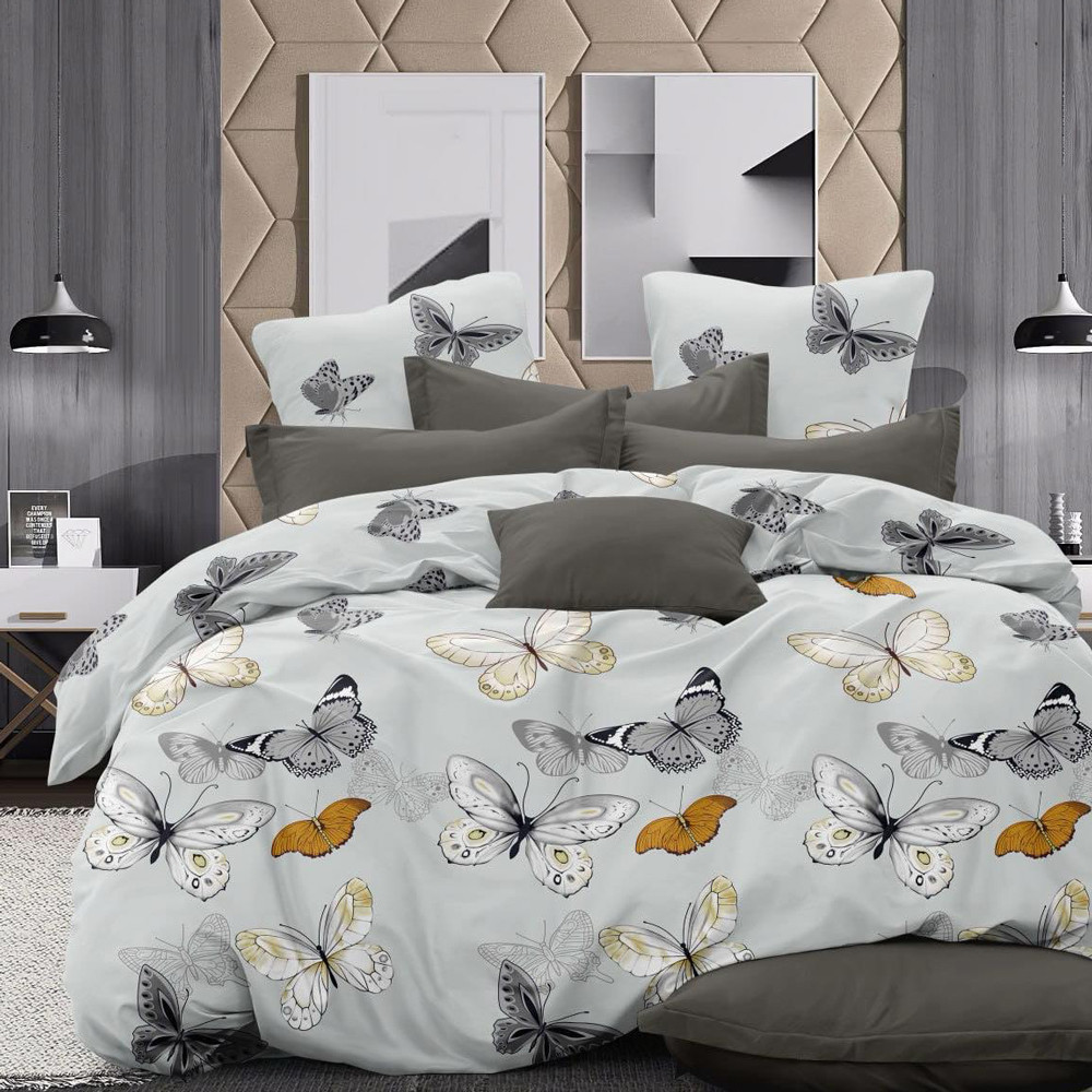 Тканина для постільної білизни Бязь "Gold" Lux GL17520grey