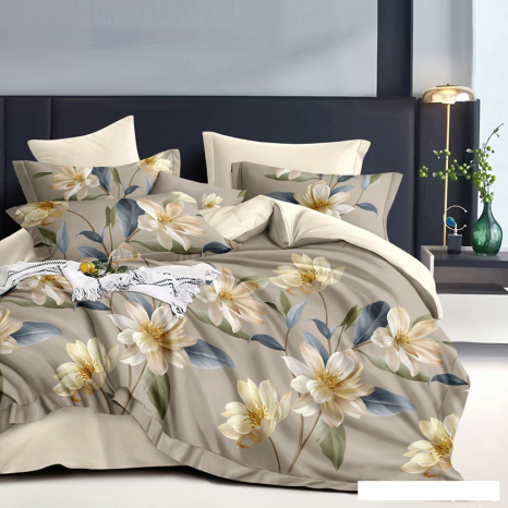 Евро макси набор постельного белья 200*220 из Бязи "Gold" №515439AB Черешенка™