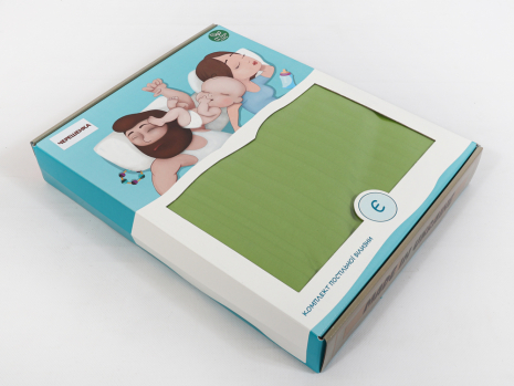 Євро-максі набір постільної білизни 200*220 зі Страйп Сатину №504442 Черешенка™