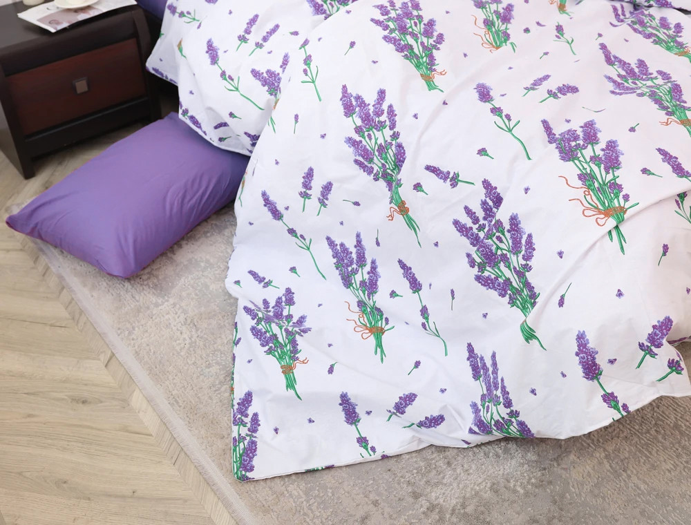 Полуторний набір постільної білизни 150*220 із Бязі "Gold" №152323AB Черешенка™