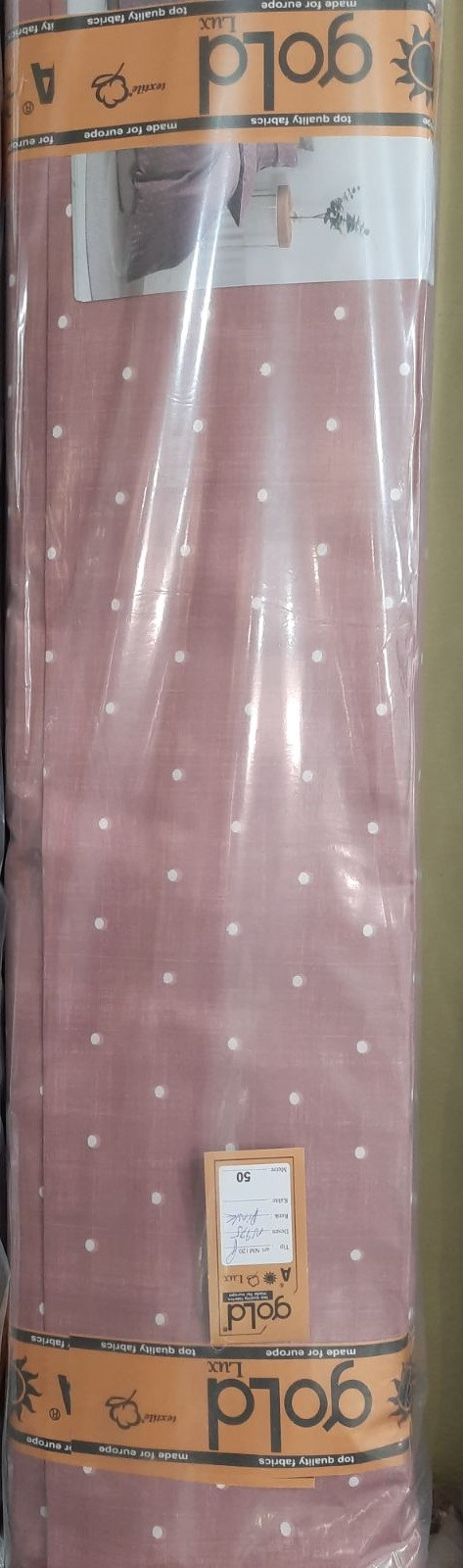 Ткань для постельного белья Бязь "Gold" Lux GL3602pink