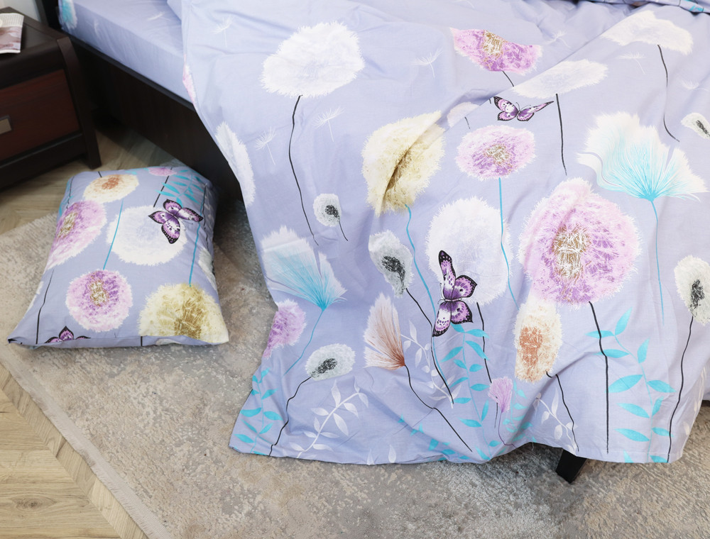 Полуторний набір постільної білизни 150*220 із Бязі "Gold" №157889 Черешенка™