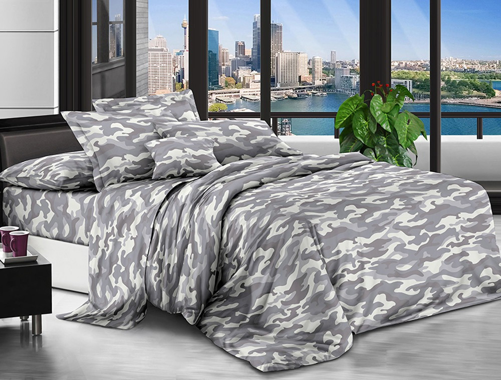 Сімейний набір постільної білизни 240*220 із полікотону №204841 Черешенька™